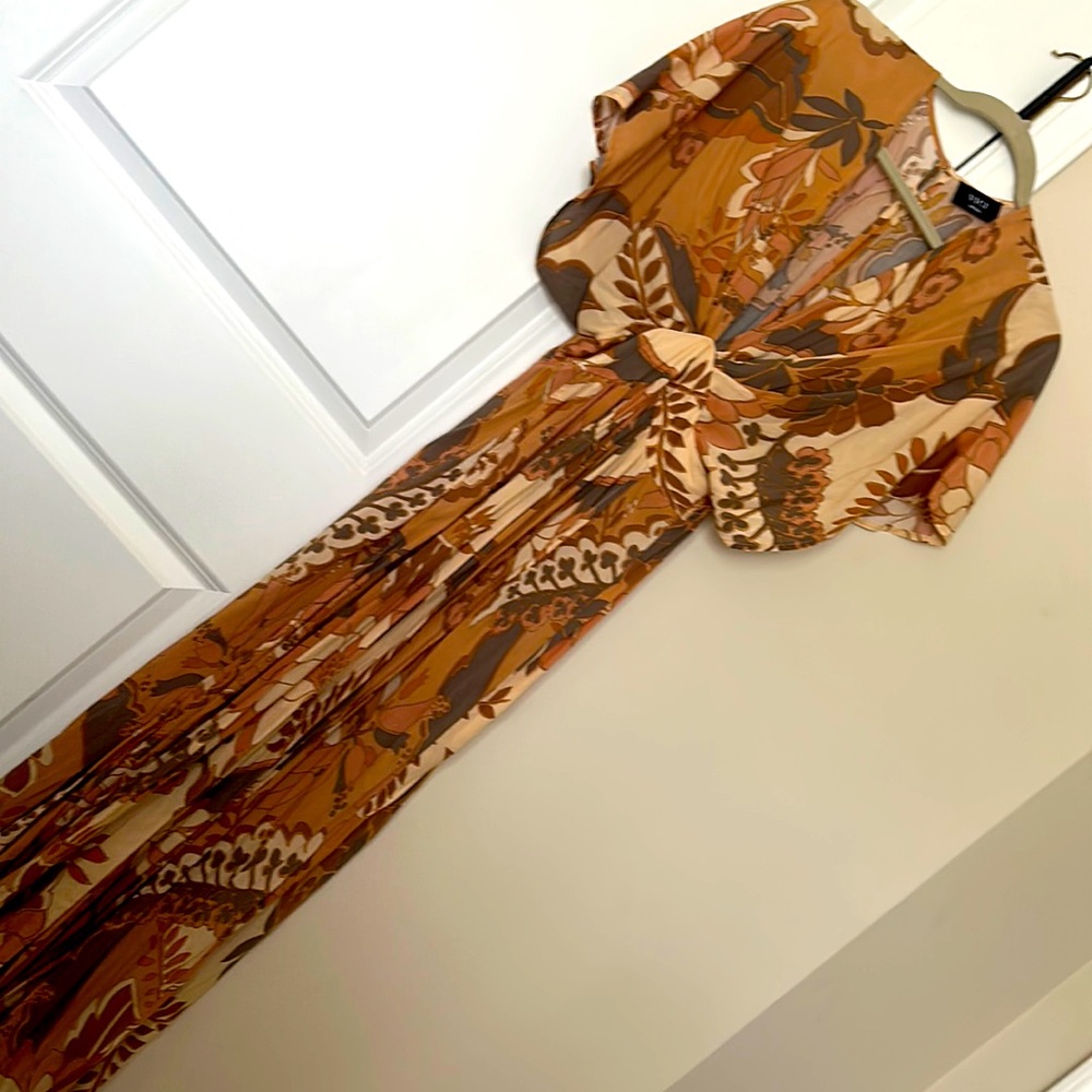 Printed midi dress
